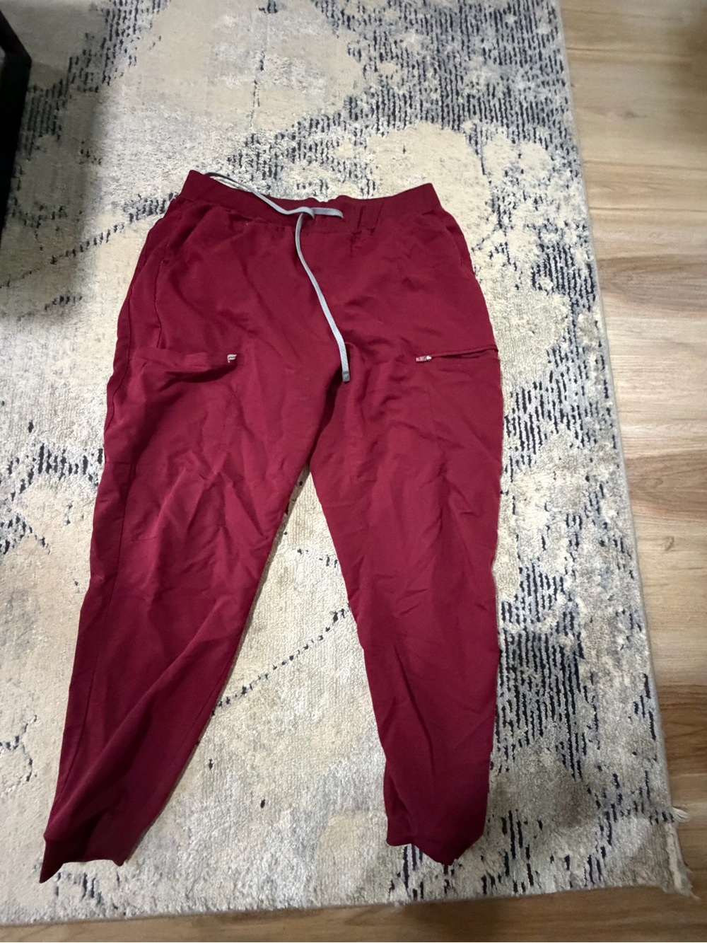 Fabletics Women's Maroon Drawstring Joggers